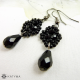 Náušnice malé z černých ohňovek 2