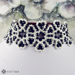 Souprava černobílá krajka