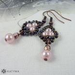 Náušnice malé perličkové růžové