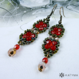 Náušnice drobné jako z granátů 3