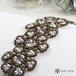 Náramek krajka světle fialová