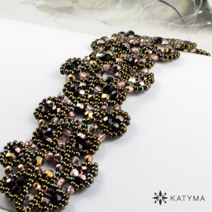 N&aacute;ramek krajka čern&aacute; měděn&yacute; pokov