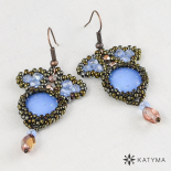 Náušnice s malovanými kabošony