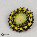 Brož kulatá malovaná