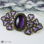 Spona malovaný ovál