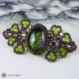 Spona malovaný ovál