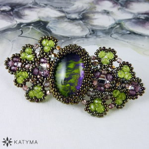 Spona malovan&yacute; ov&aacute;l