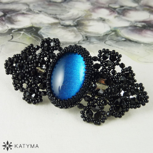 Spona malovan&yacute; ov&aacute;l