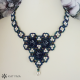 Náhrdelník modrotisk