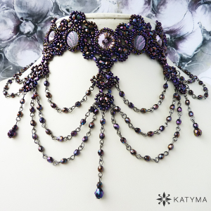 Obojek vlnka s brok&aacute;ty