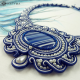 Náhrdelník modrobílá romance